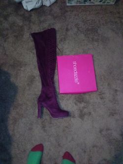 Thigh High 5-6inch Platform Heel Size 10