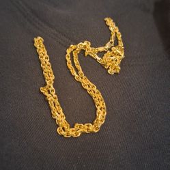 14k  Gold Chain. 24 Inch 3.2 Mm 27 Grams 