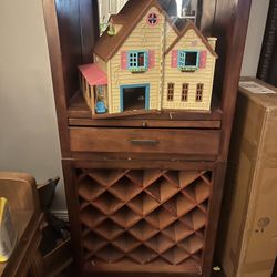 Wood Bar/ Wine Rack