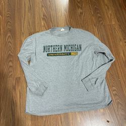 Grey Northern Michigan Long Sleeve Tee 