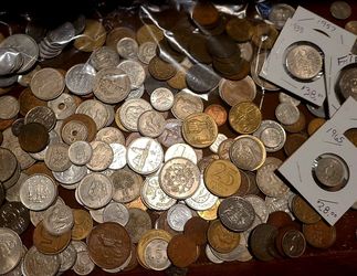 HUGE COLLECTION ANTIQUE COINS - RARE LOT