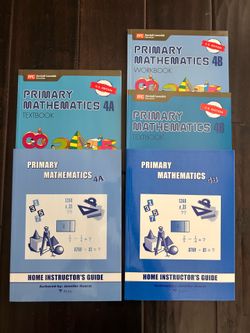 Primary Mathematics 4A & 4B - Like New