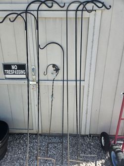 Wrought iron plant hangers