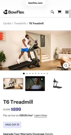Bowflex T6 treadmill - perfect condition ready to use - Need gone Asap