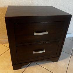 Wood Nightstand 