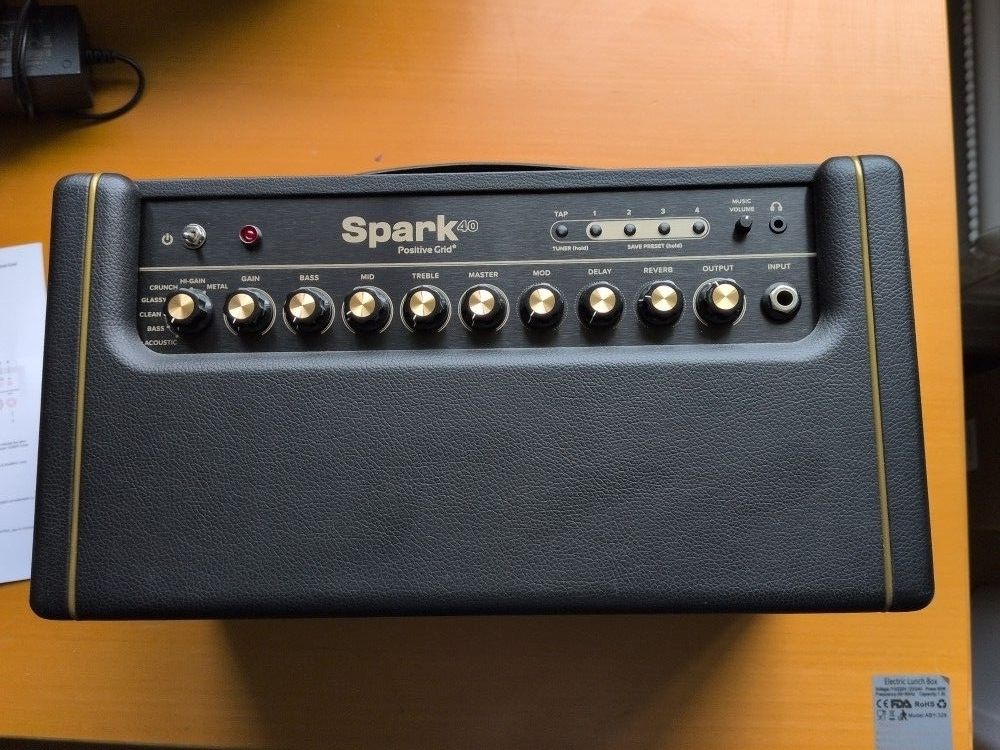 Positive Grid Spark 40-Watt Combo Practice Guitar Amplifier Electric Bass and Acoustic Guitar Amp with Spark Mobile App