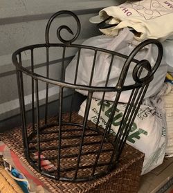 Pottery Barn Cast Iron Basket