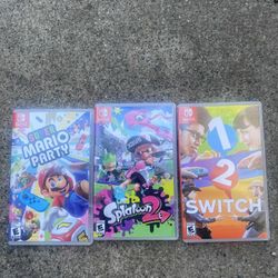 3 Nintendo Switch Games