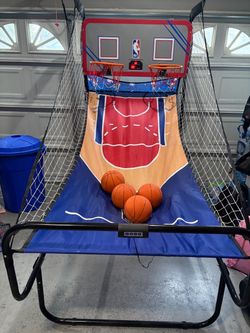 NBA Licensed Foldable Indoor Arcade Basketball Game 2 Players Dual Rims