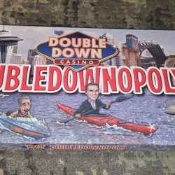 Double-Down Opoly Monopoly Style Board Game 100% Complete Like New Condition!!