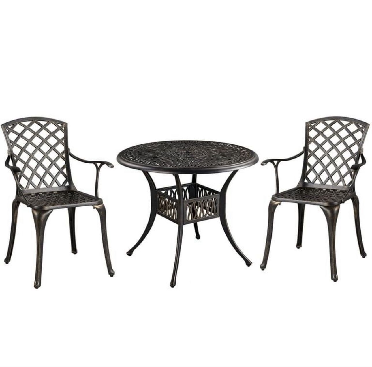 Pieces Outdoor Bistro Table Patio Dining Chairs