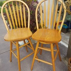 Pair Swivel Bar Stool