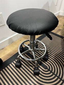 Rolling stool with cover