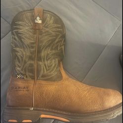 Ariat men’s waterproof met guard western work boot- composite toe