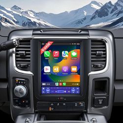 10.4" T-Style Car Radio for 2013-2018 Dodge Ram 1 3500 8Core-Head Unit 4GB+64GB with CarPlay/Android Auto Touch Screen with 1080P Backup Camer