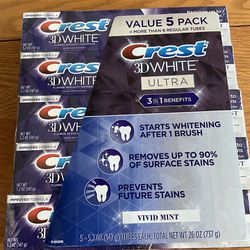 Crest Toothpaste - 5 Pack