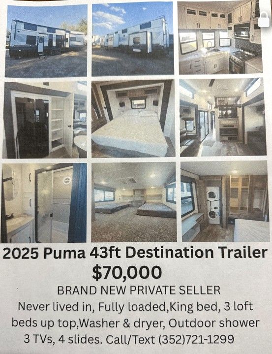 2025 Puma 43 Foot Destination Trailer