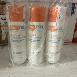 (3 Pack) ACNE FRE OIL-FREE ACNE CLEANSER 2.5% BENZOYL PEROXIDE ACNE TREATMENT 8 oz NEW