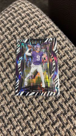 J.J. McCarthy Zebra prism card