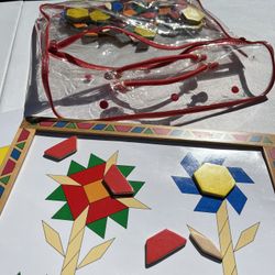 Mellisa & Doug Wooden Magnetic Pattern Block Kit