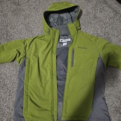 Columbia Omni Shield Hooded Jacket Men’s XL Green Gray