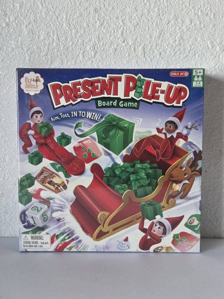 Elf On The Shelf PRESENT PILE UP Board Game Factory Sealed