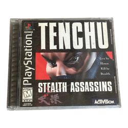 Tenchu Stealth Assassins (Sony PlayStation 1, 1998) PS1 Black Label - Complete CIB w/ Manual - Tested!)