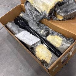 28" Tilt Floor Shift Steering Column - Black Powder Coated