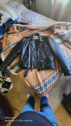 Z1R  Black Leather Motorcycle Jacket