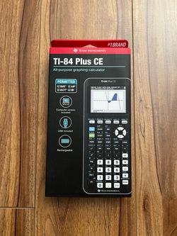 Ti 84 plus CE graphics calculator