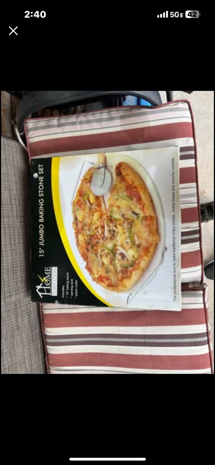 15" Jumbo Baking Stone Set