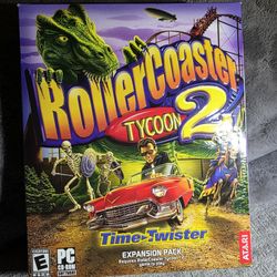 RollerCoaster Tycoon 2: Time Twister PC CD-ROM *NEW* 