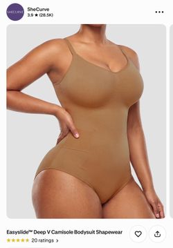 She Curve - Easyslide™ Deep V Camisole Bodysuit Shapewear (L)