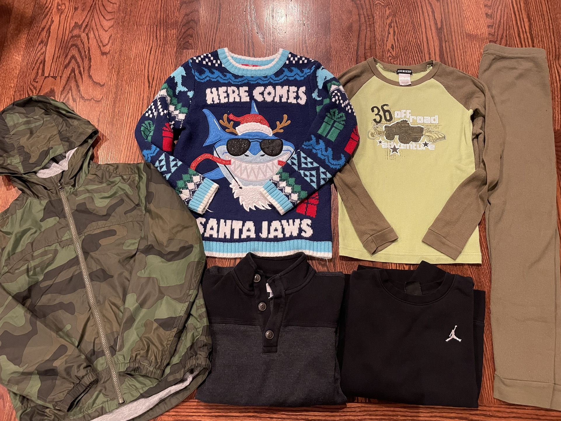 Boys Size 10/12 Clothing Lot with Holiday Sweater