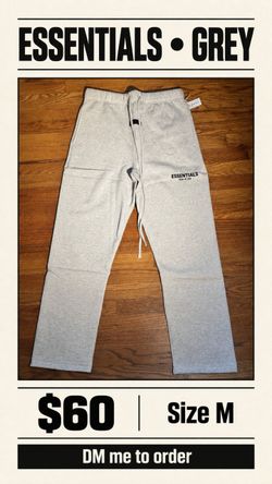 Fear of God Essentials Grey Sweatpants Size M