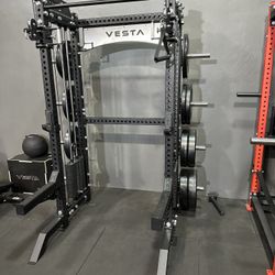 Vesta Fitness PRO SERIES Ultimate Half Rack Functional Trainer/Smith Machine