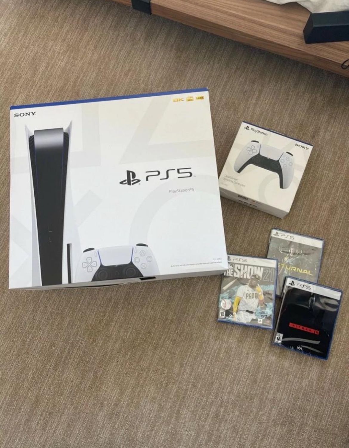 Brand New Console Disc Version 3 Games + 1 Controller Bundle