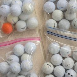 Golf Balls, Golf Tees, Clubs 