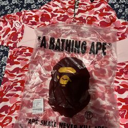 Bape Hoodie Pink