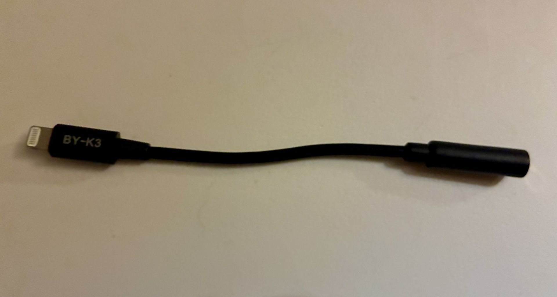 Boya BY-K3 3.5mm TRRS Female to Lightning Adapter Cable (2.4")