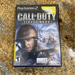 Call of Duty Finest Hour PS2 PlayStation 2 Black Label - Complete 