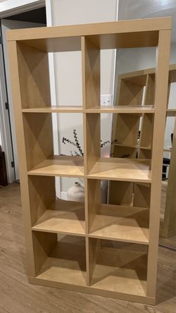 IKEA Kallax shelf unit in white stained oak *PENDING PICKUP*