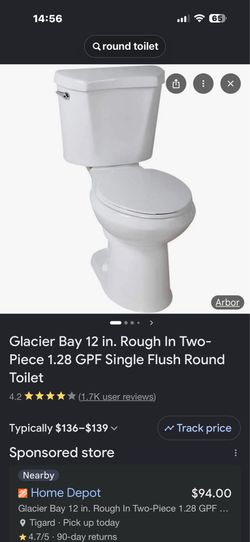 Round toilet., Not elongated. Works great.