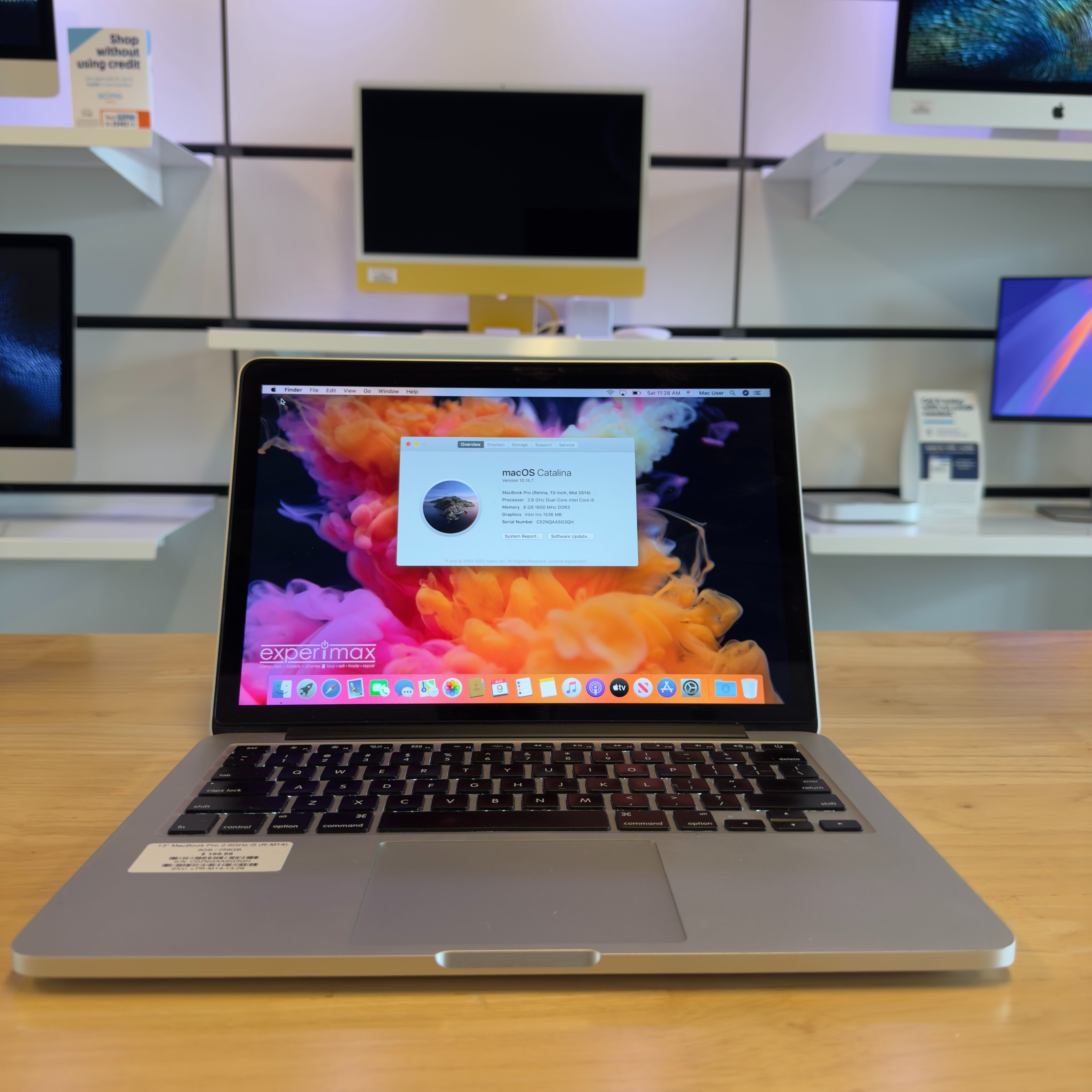 💻 Mid-2014 13” MacBook Pro Retina – i5 / 8GB RAM / 256GB SSD