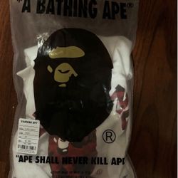 Red Wi White Bape Tee Willing To Ship Out 