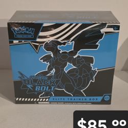 Pokemon Cards Black Bolt Elite Trainer Box 