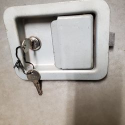 Latch Silver Steel 5 1/2" x 4 1/4"  recessed