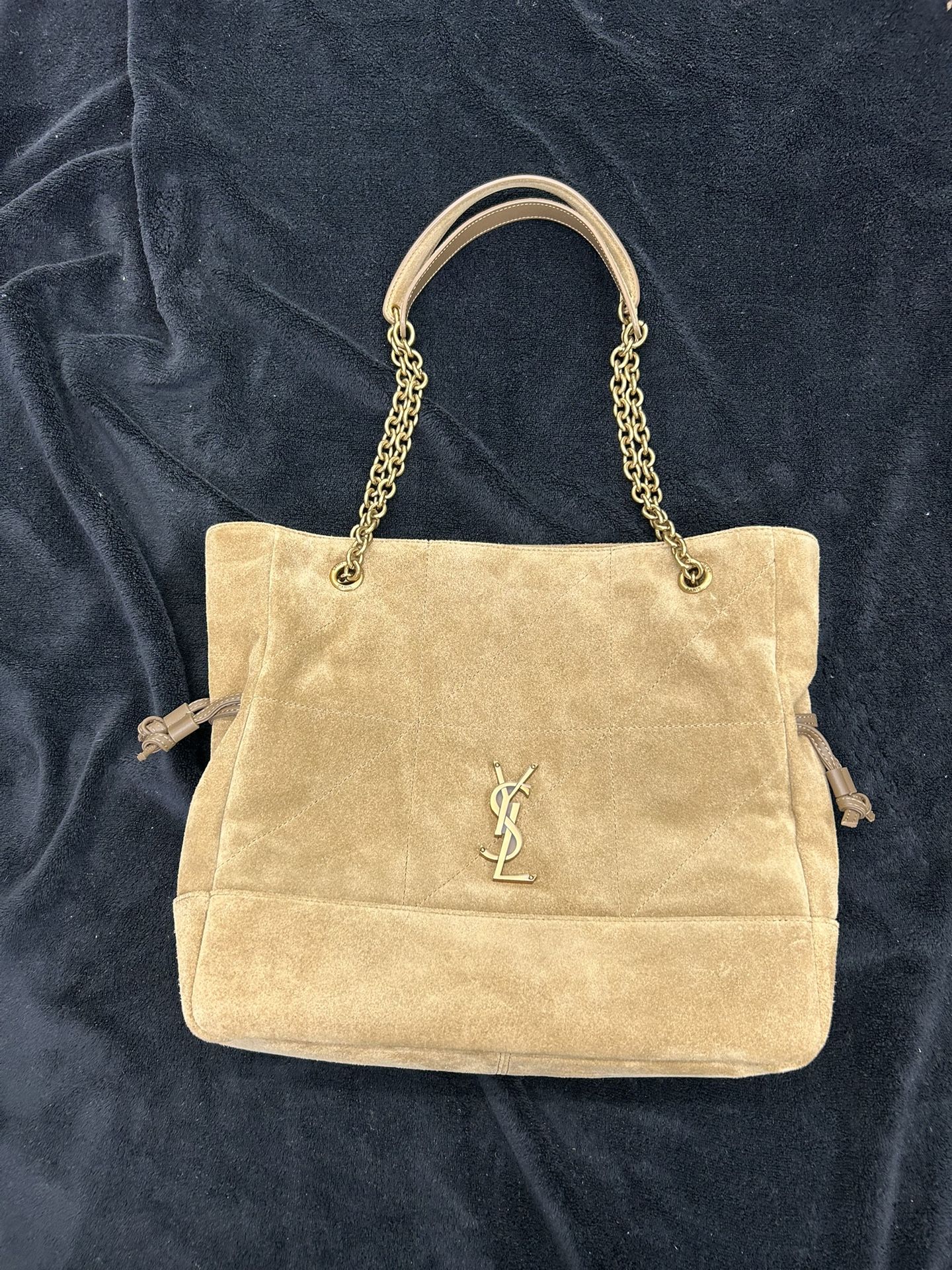 Saint Laurent Jamie Shopping Tote in Suede