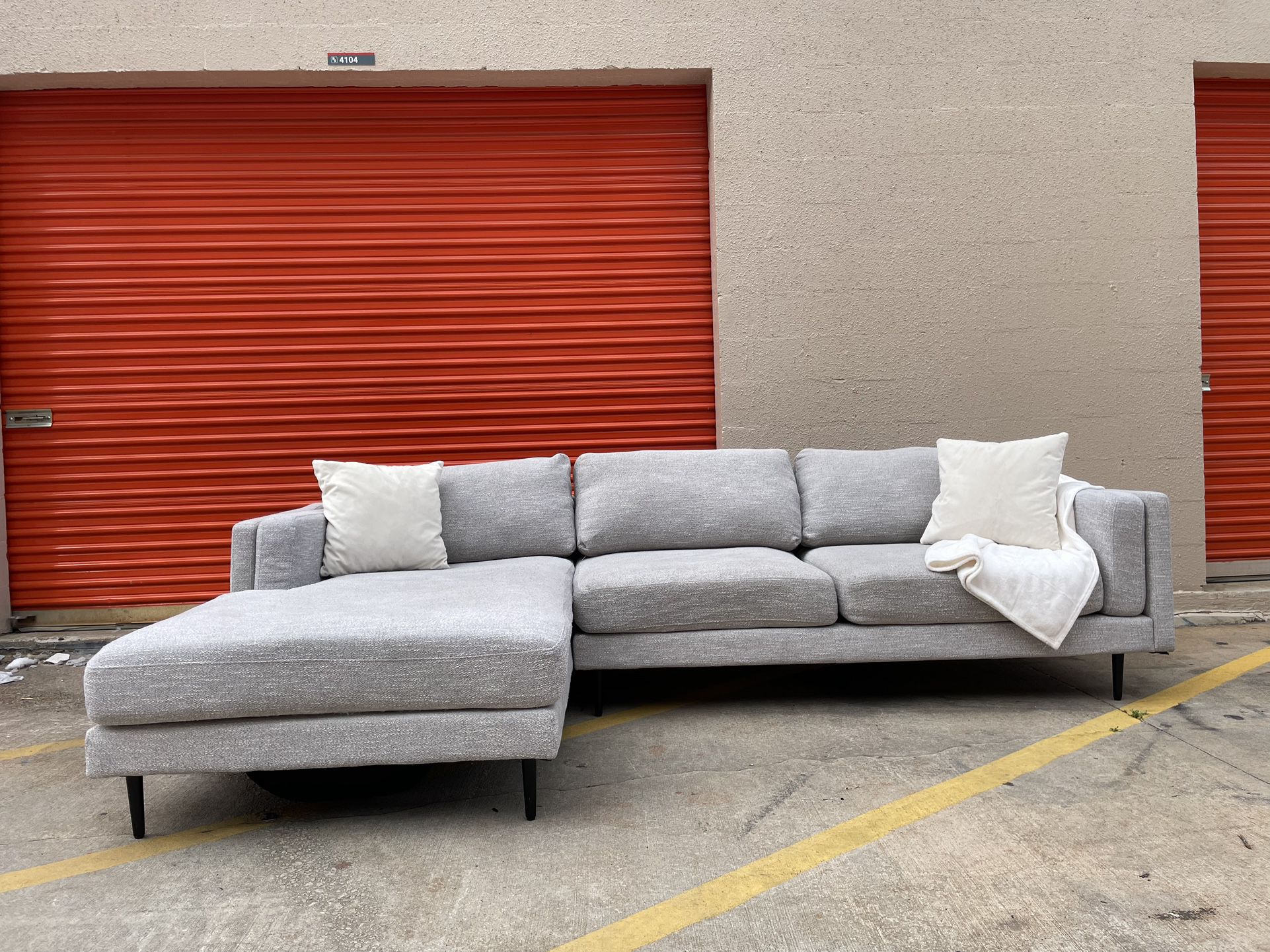Gray Sectional Couch with Free Delivery!