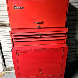 VINTAGE SNAP ON ROLL CART 3 PIECE 17 DRAWERS!!